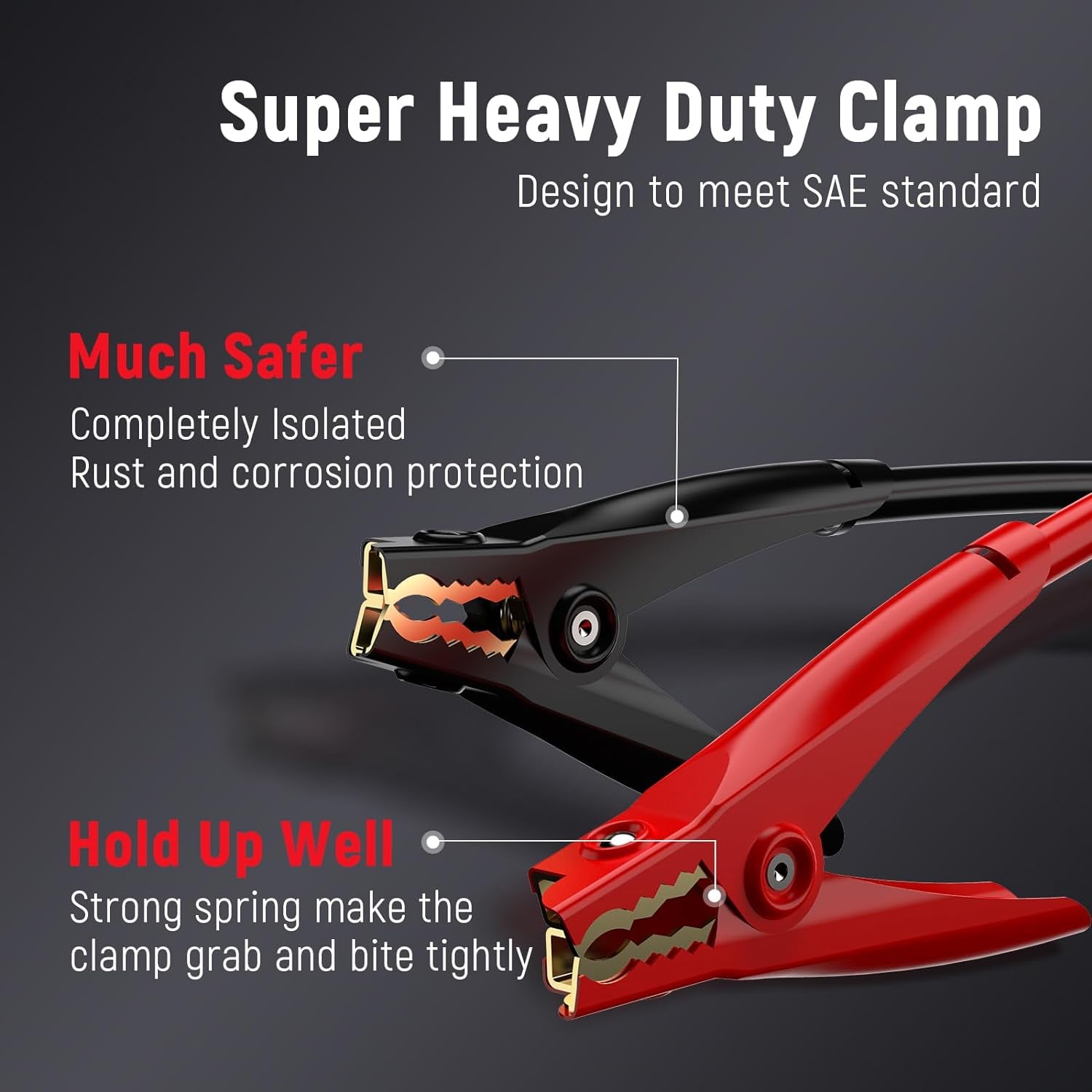 4 Gauge 25 Feet Jumper Cables for Car, SUV and Trucks Battery, Heavy Duty Automotive Booster Cables for Jump Starting Dead or Weak Batteries with Carry Bag, (TD-P0425)