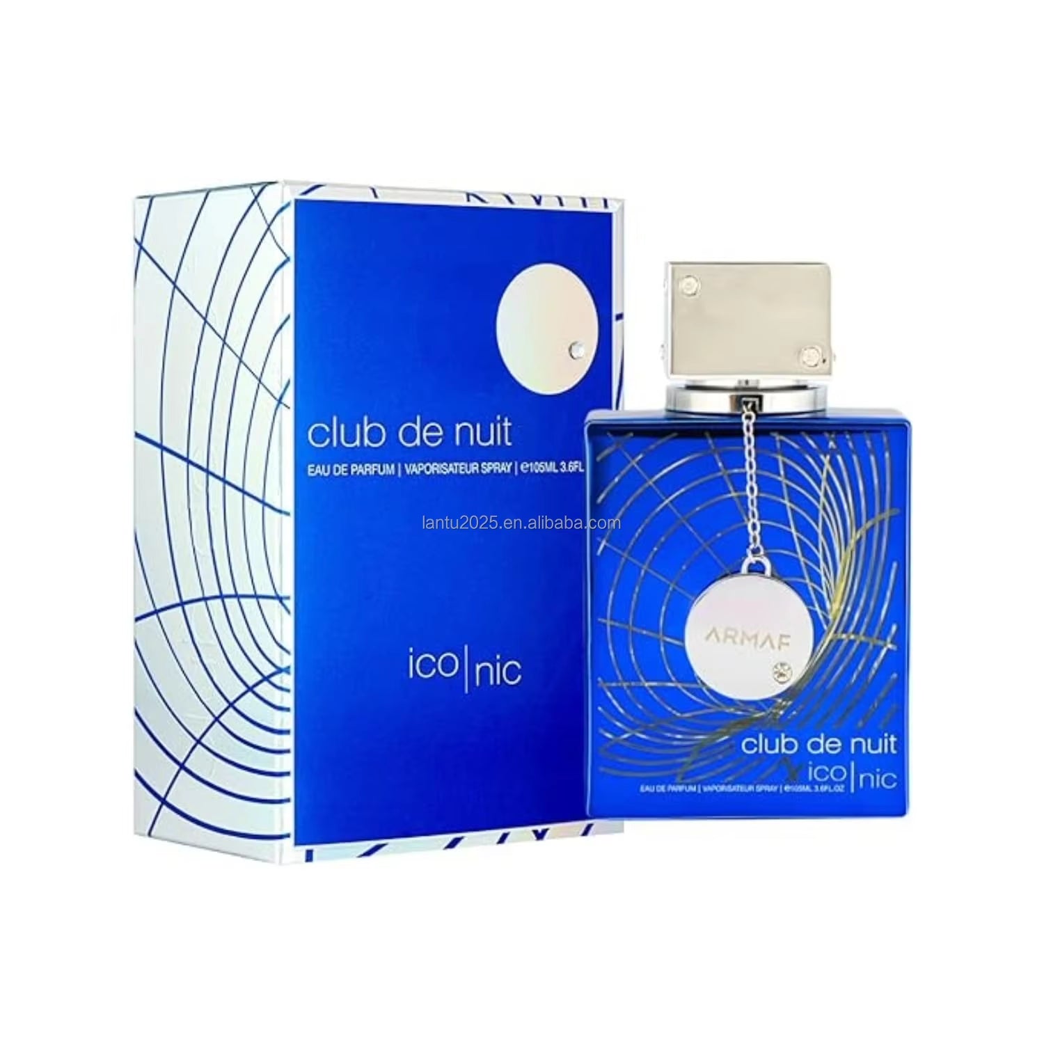 Armaf Club De Nuit Blue Iconic for Men Eau De Parfum Spray, 3.6 Ounce