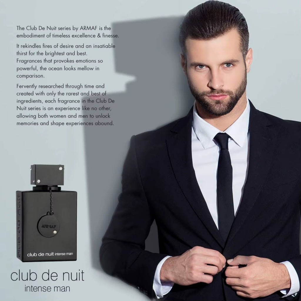 Armaf Club De Nuit Intense Man Eau De Toilette, 3.6 Ounce, Woody Spicy